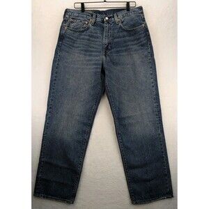 Levis Premium Lot 568 Jeans Mens 34x32 Medium Wash Loose Fit Straight Denim NWT